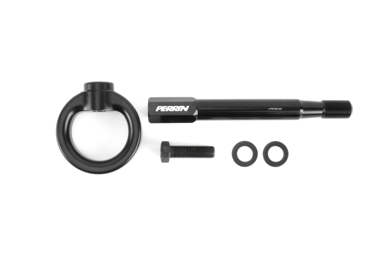 Subaru WRX STI Tow Hook Kit - Rear - Perrin Performance - Black - `08-`14